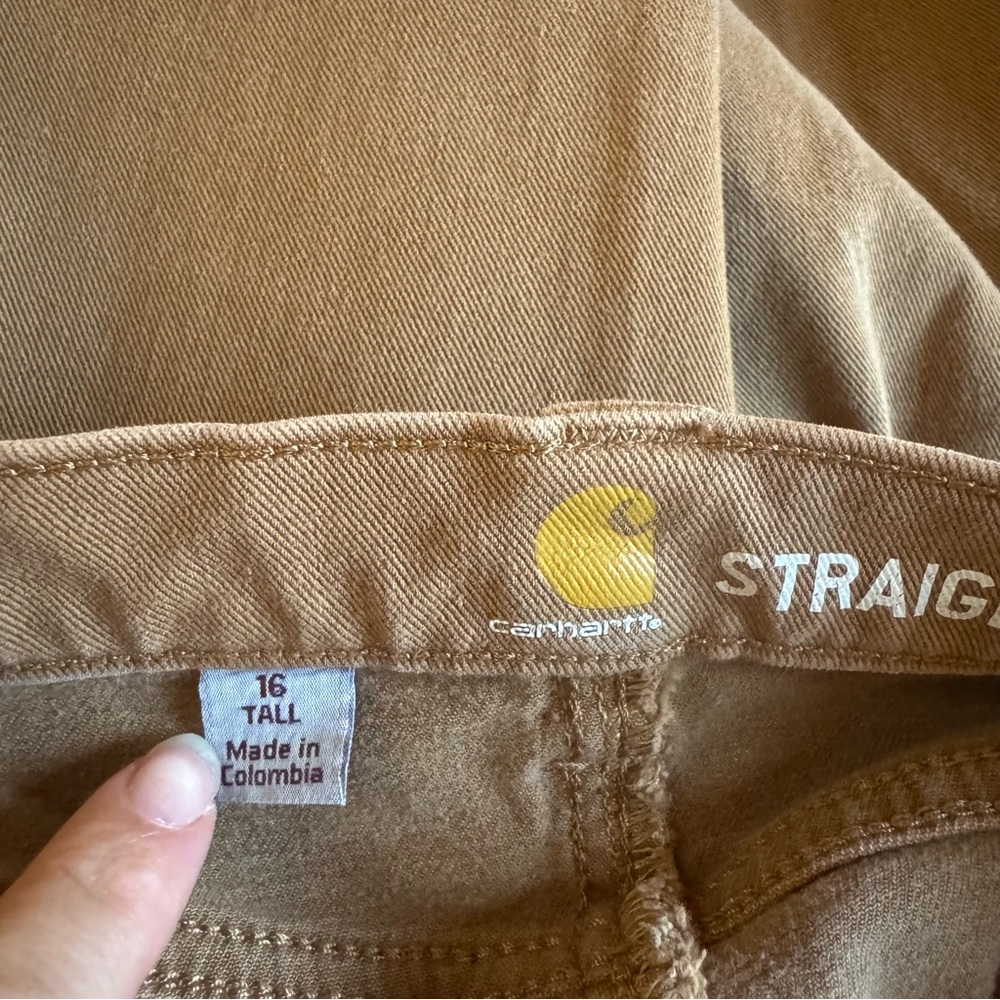 Carhartt Straight Fit Brown Work‎ Pants - Picture 7 of 9